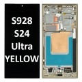 Samsung  SM-S928 (S24 Ultra 5G 2024) Titanium OLED LCD touch screen (Original Service Pack) with frame [Yellow] GH82-33396C